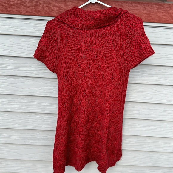 Worthington, Red, Size Large, Short Sleeve Sweater Dress - Picture 2 of 5